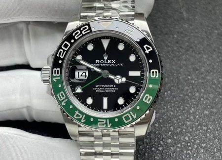 C/CLEAN 工房製 ロレックス GMT-MASTER II m126720vtnr-0002 レプリカ｜本物と偽物画像比較