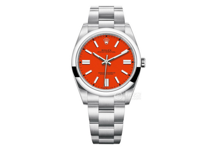 VS ファクトリー製 ロレックス オイスター・パーペチュアル オレンジ文字盤 41mm 3230 ムーブメント搭載 レプリカ 販売