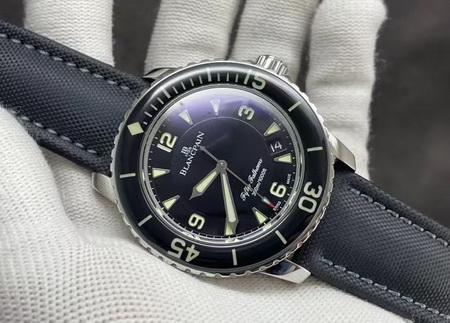 ZF ファクトリー製 ブランパン フィフティファゾムス 1:1 レプリカ時計 正規品比較レビュー